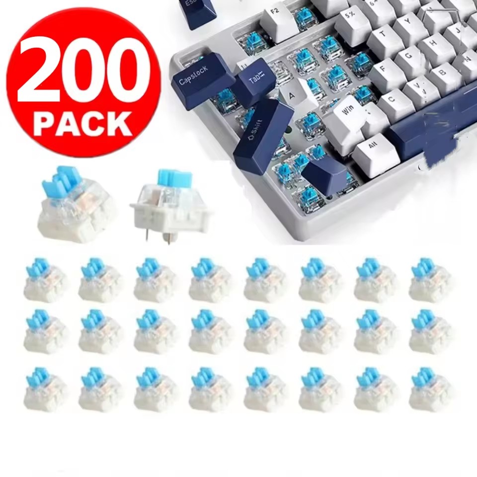 Gaming Keyboard Blue Switches - 10/30Pcs 3Pin Replacement Mechanical Keyboard Switch
