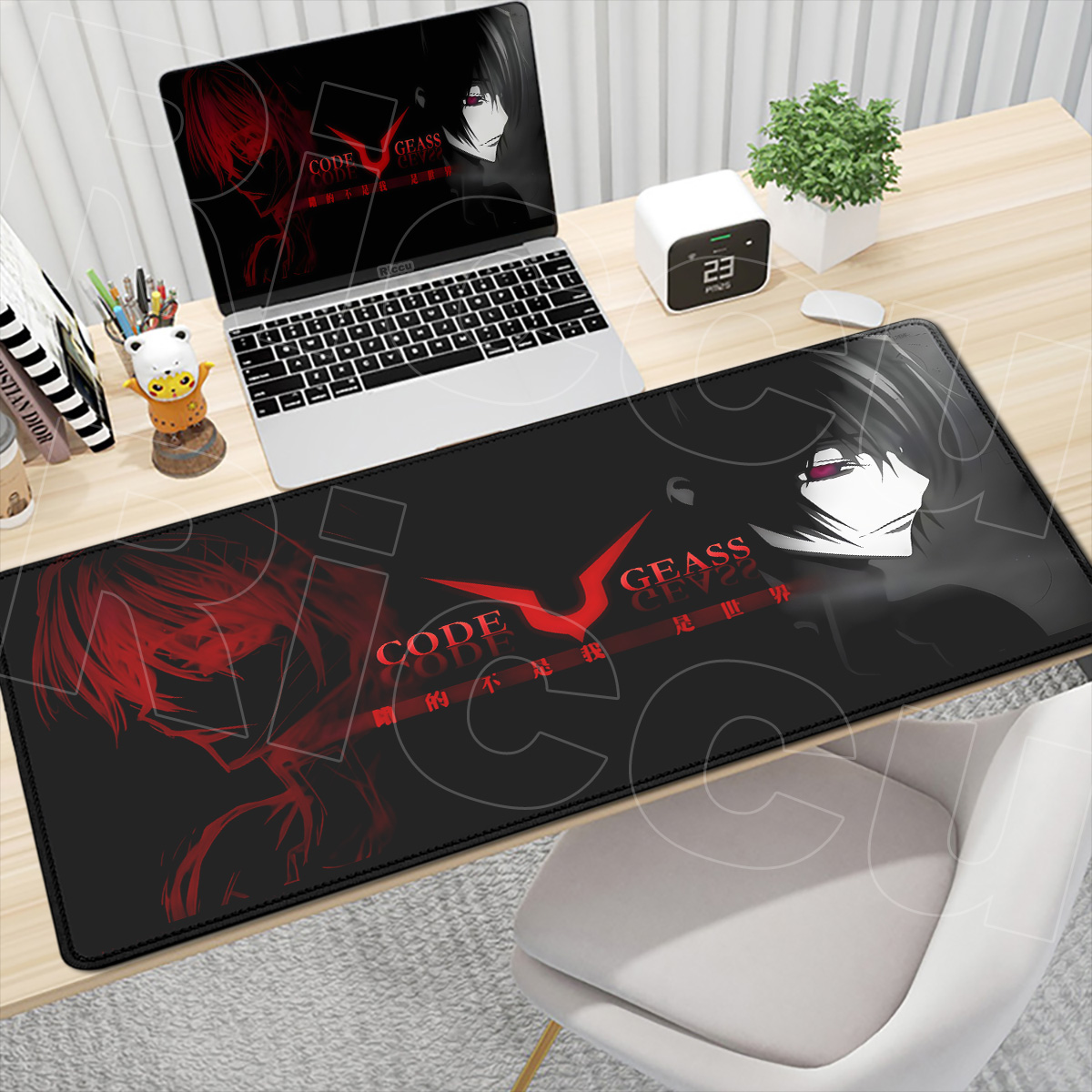 Gaming Keyboard Typewriter - Code Geass Desk Mouse Pad XXL
