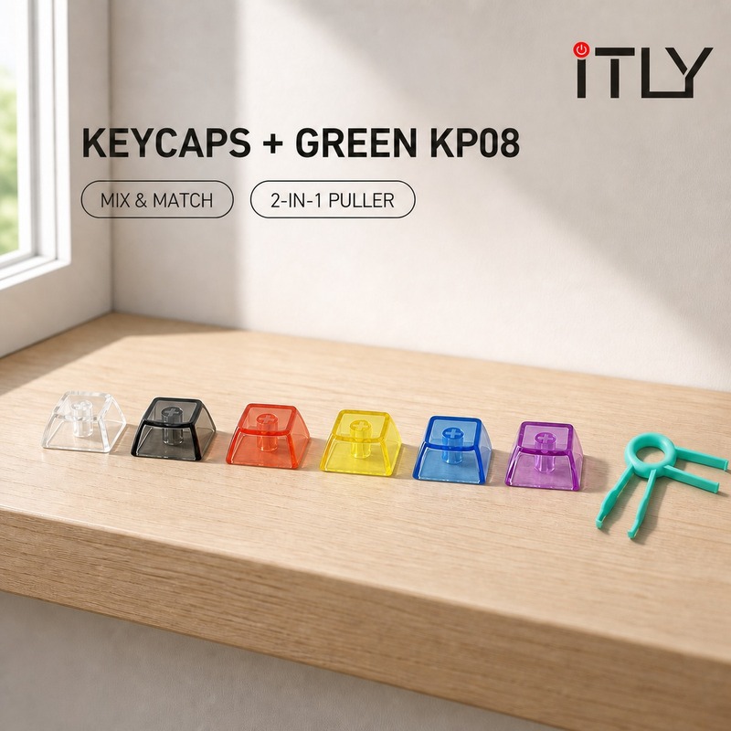 iTLY Square Transparent Keycap - Keycap Puller Ring 评论和价格
