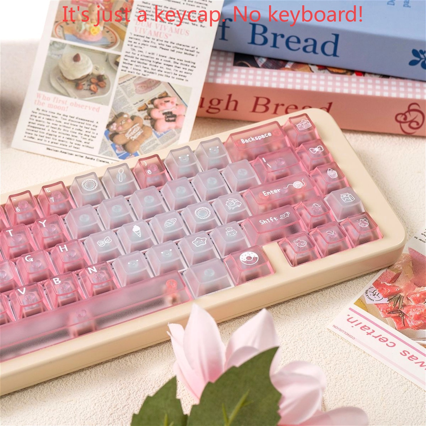 136 Keys Meow Dessert Shop Key - Gaming Keyboard Blue Switches 评论和价格