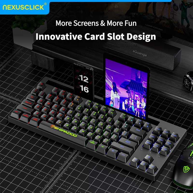 NexusClick Hot Sale 87 keys Ba - Gaming Keyboard Bundle 评论和价格