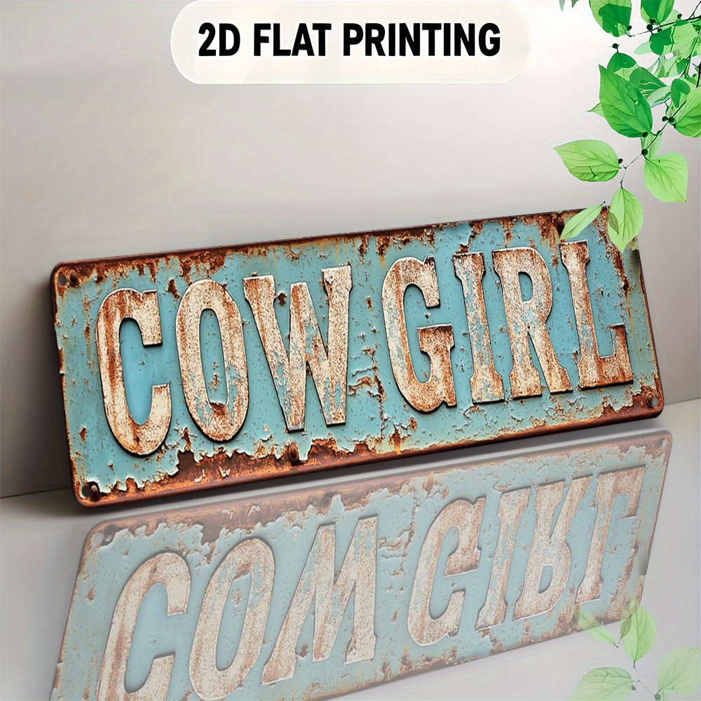 2D Metal Cowgirl Wall Art - Vi - Brass Weight Plate 评论和价格