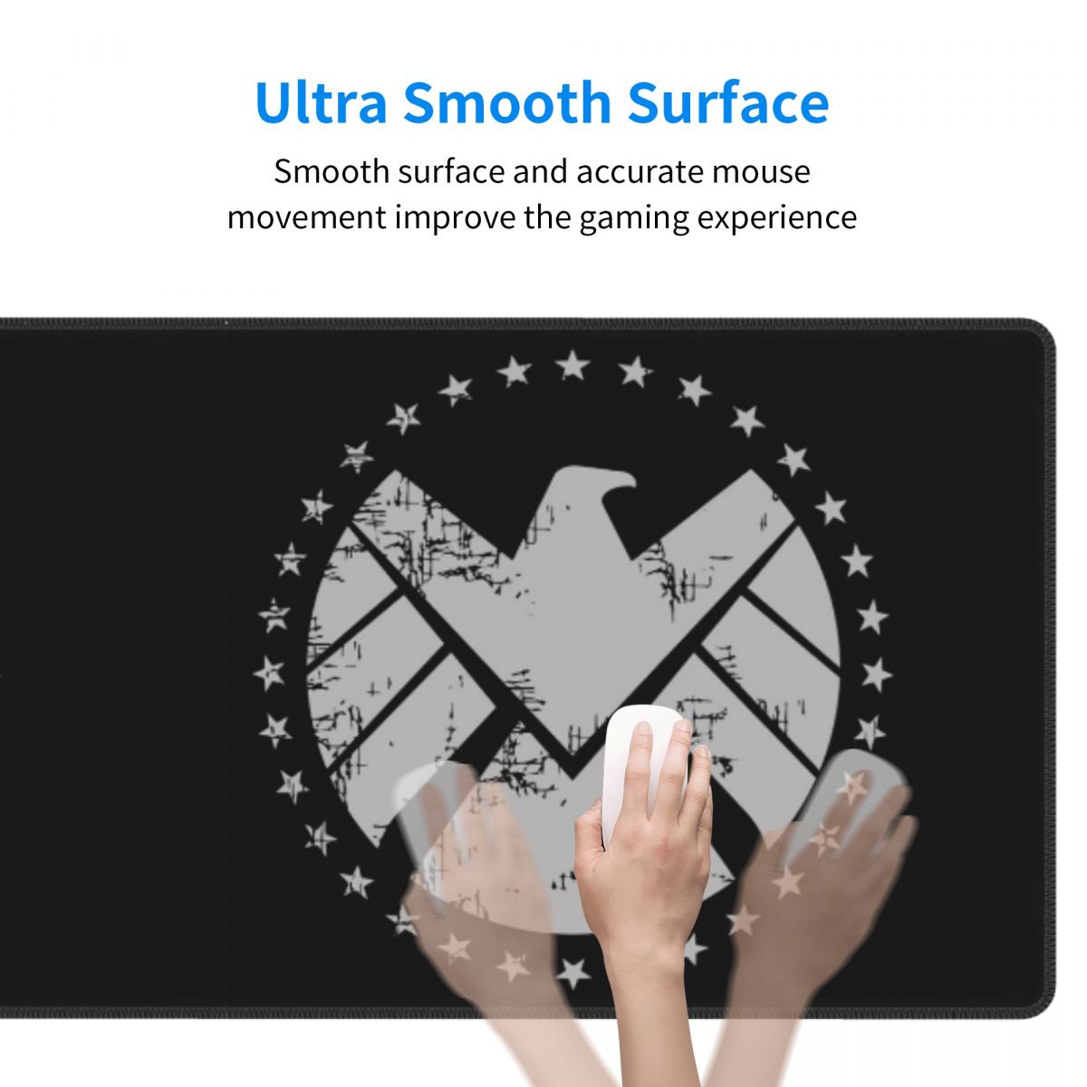 Large Mouse Pad Shield Agent T - Gaming Keyboard Training 评论和价格