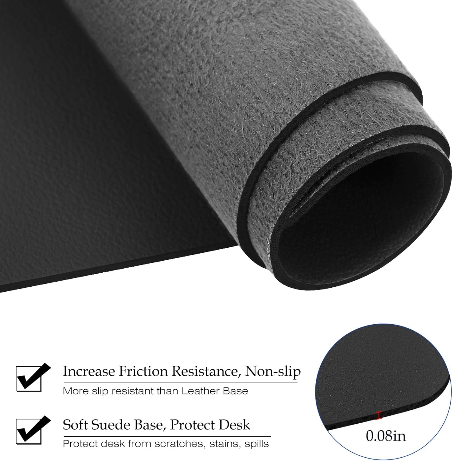 Large Size Leather Desk Pad,Of - Gaming Keyboard And Mouse 评论和价格