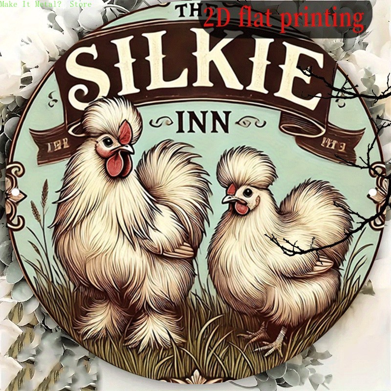 Vintage The Silkie Inn Round T - Brass Weight Plate 评论和价格
