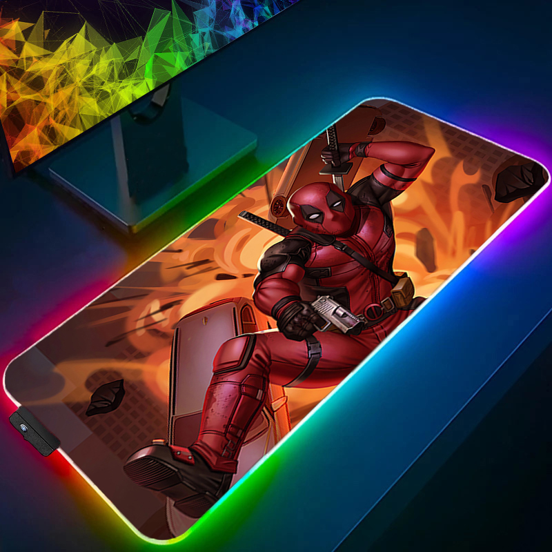 LED Mouse Pad Gaming Backlight - Gaming Keyboard Easy To Clean 评论和价格