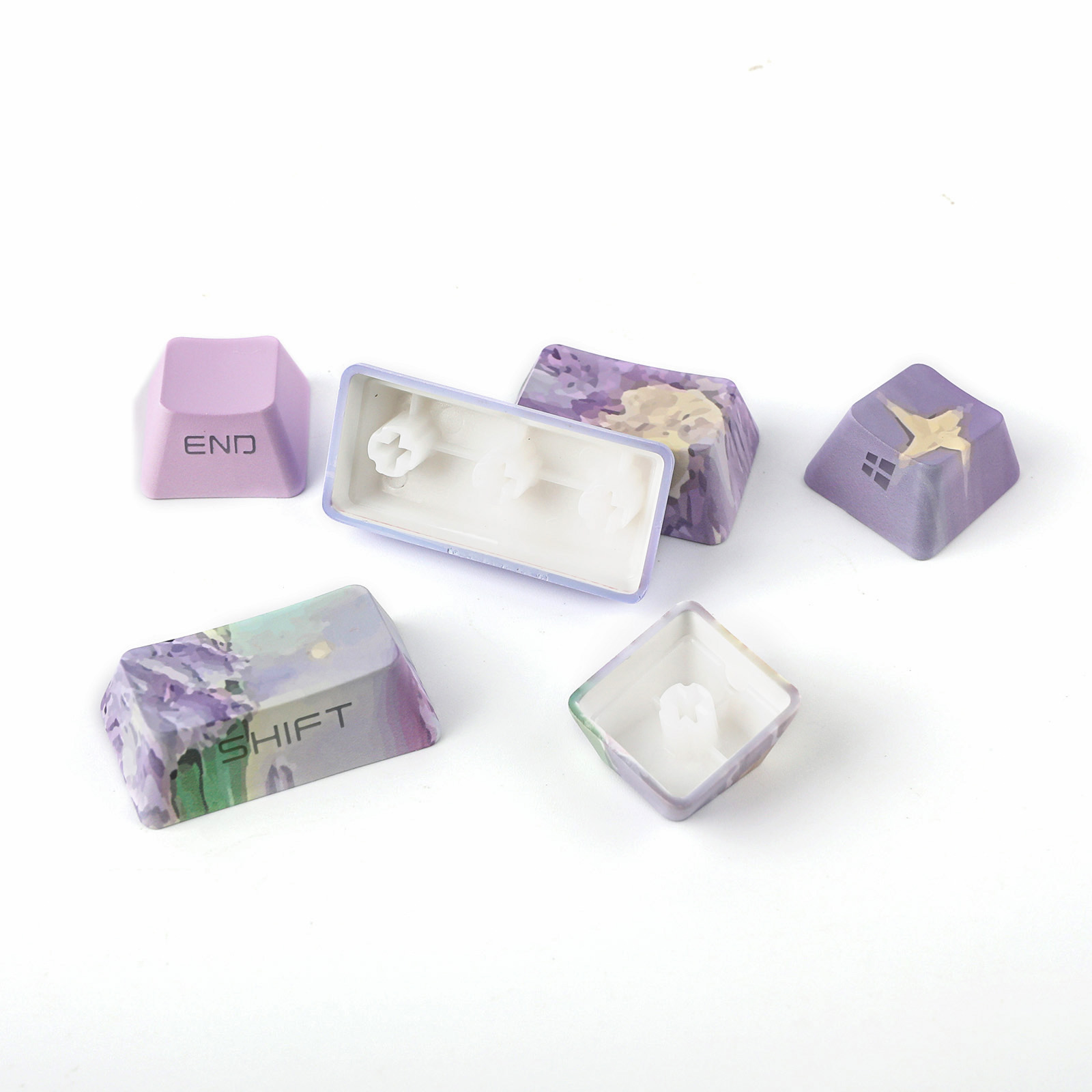 KiiBOOM Violet Keycaps Set 133 - Gaming Keyboard Bundle 评论和价格