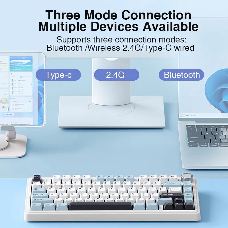 AULA F75 2.4G Wireless/Bluetoo - Keyboard Gaming Mac 评论和价格
