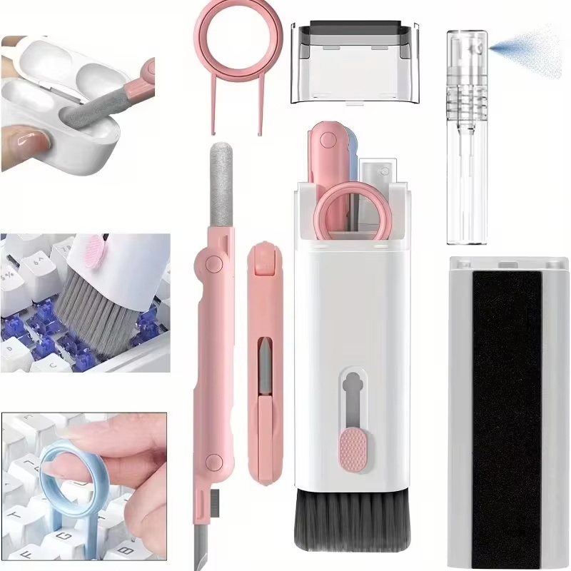 7 In 1 Earphone Cleaner Brush  - Keycap Puller Ring 评论和价格
