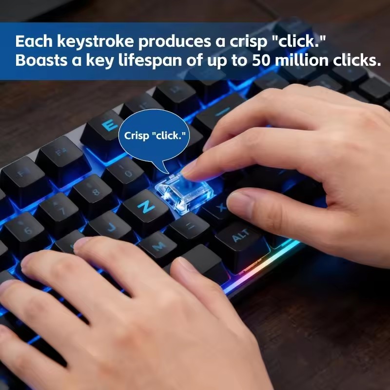 10/30Pcs 3Pin Replacement Mech - Gaming Keyboard Blue Switches 评论和价格