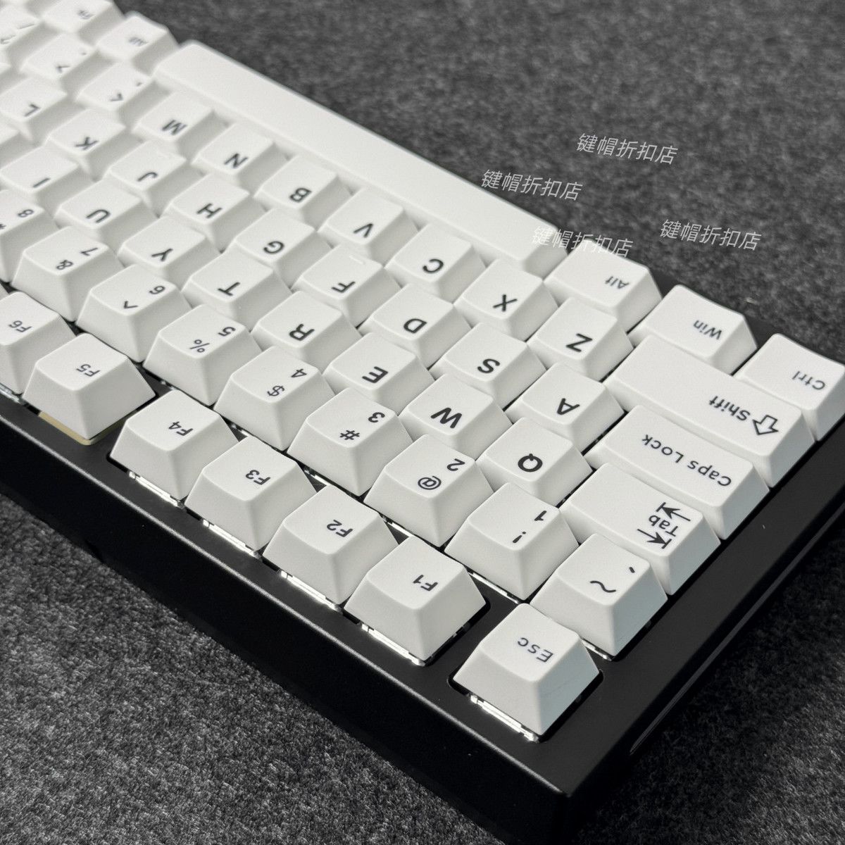 Minimalist Pure White Keycaps  - Gaming Keyboard Bundle 评论和价格