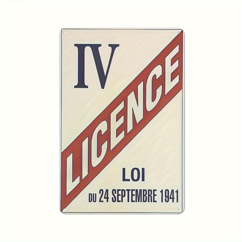 French Alcohol Law Metal Sign  - Brass Weight Plate 评论和价格