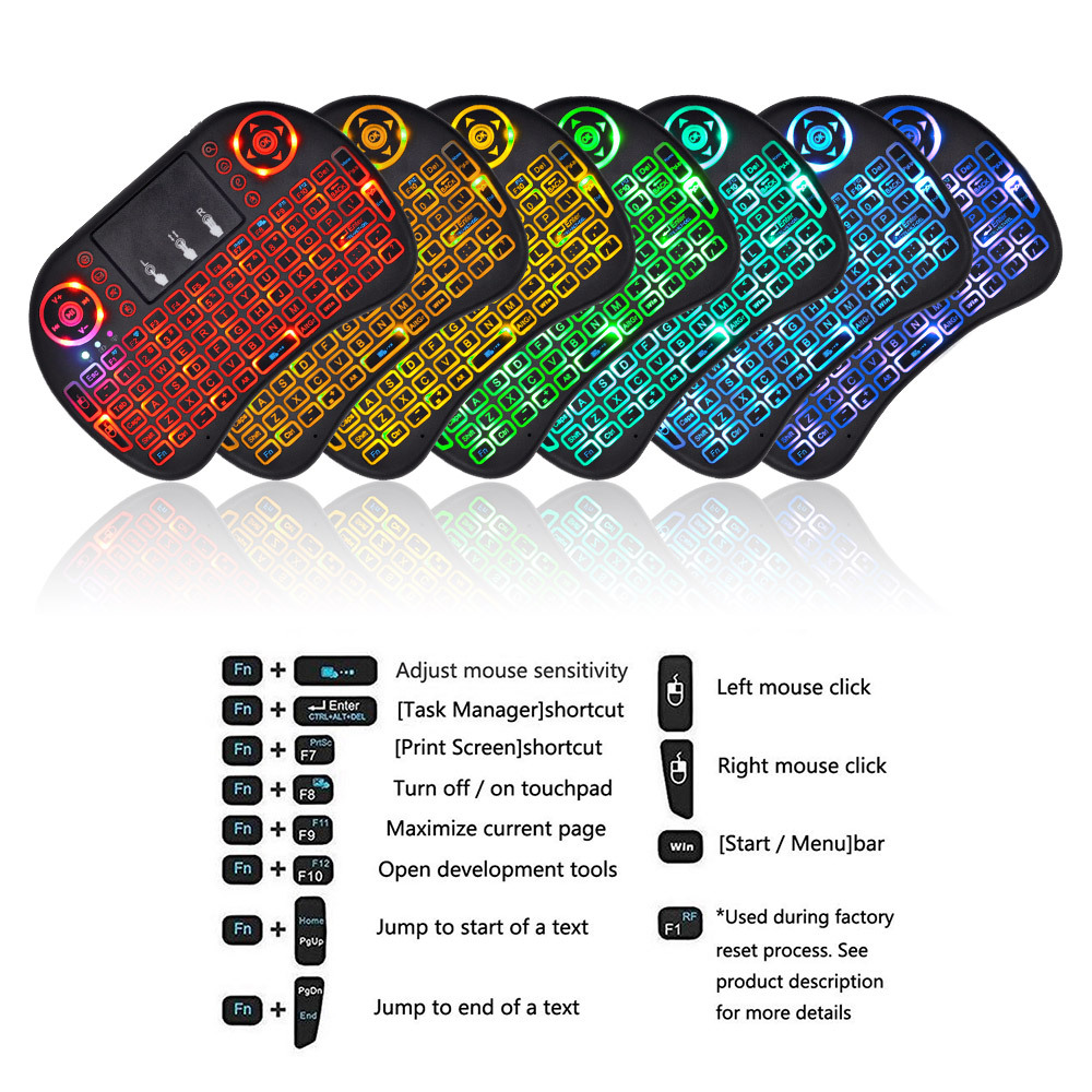 2.4G Air Mouse with Touchpad K - Gaming Keyboard Hand 评论和价格