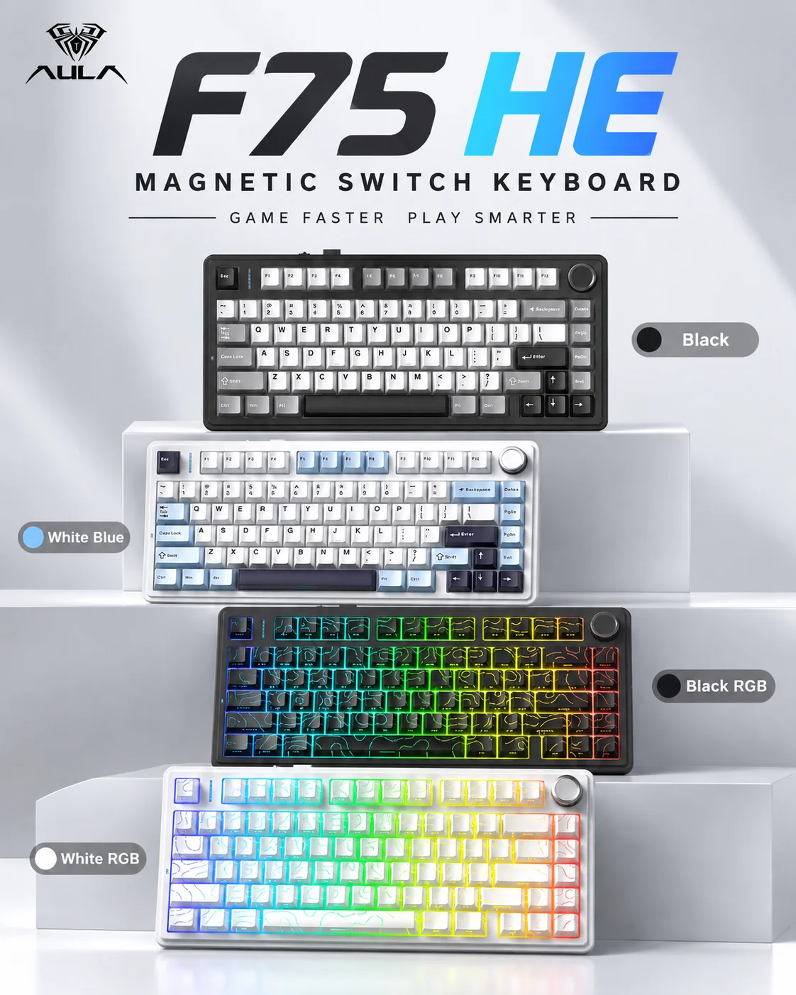 AULA F75 HE Magnetic Keyboard  - Gaming Keyboard Mechanical Wireless 评论和价格