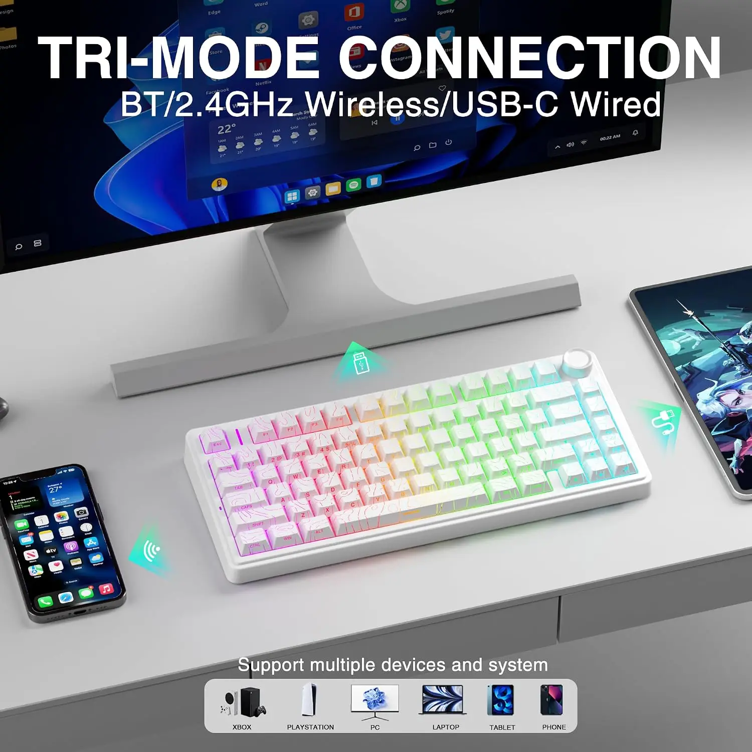 AULA F75 HE Magnetic Keyboard  - Gaming Keyboard Mechanical Wireless 评论和价格