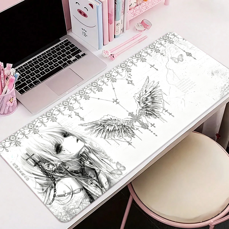 Leather Mousepad Black White A - Gaming Keyboard And Mouse 评论和价格