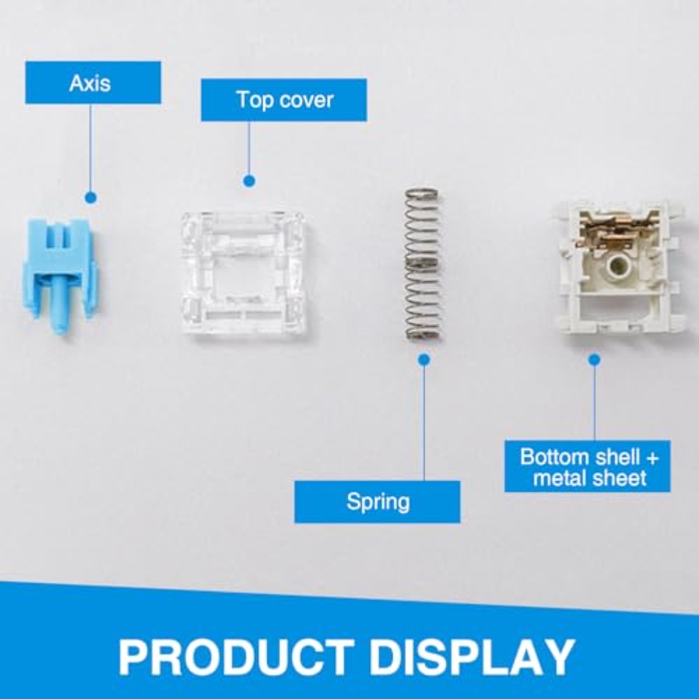 108PCS Blue Tactile Mechanical - Keyboard Gaming Blue Switch 评论和价格