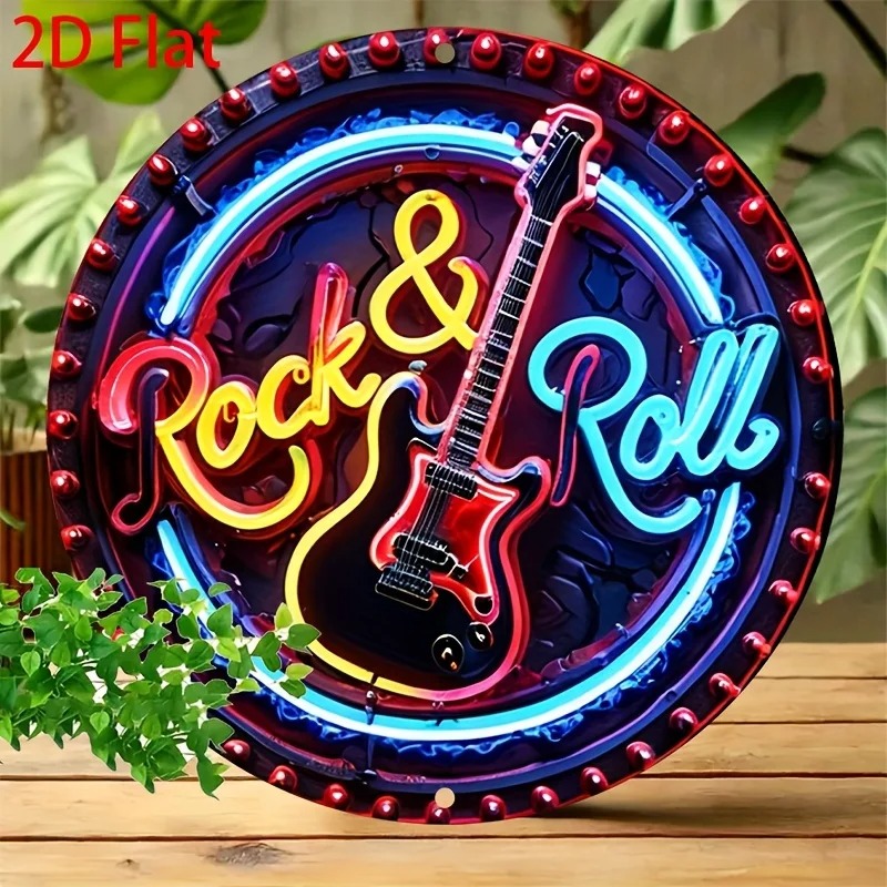 A Vintage Rock Neon Sign, 2Dfl - Brass Weight Plate 评论和价格